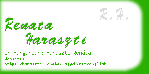 renata haraszti business card